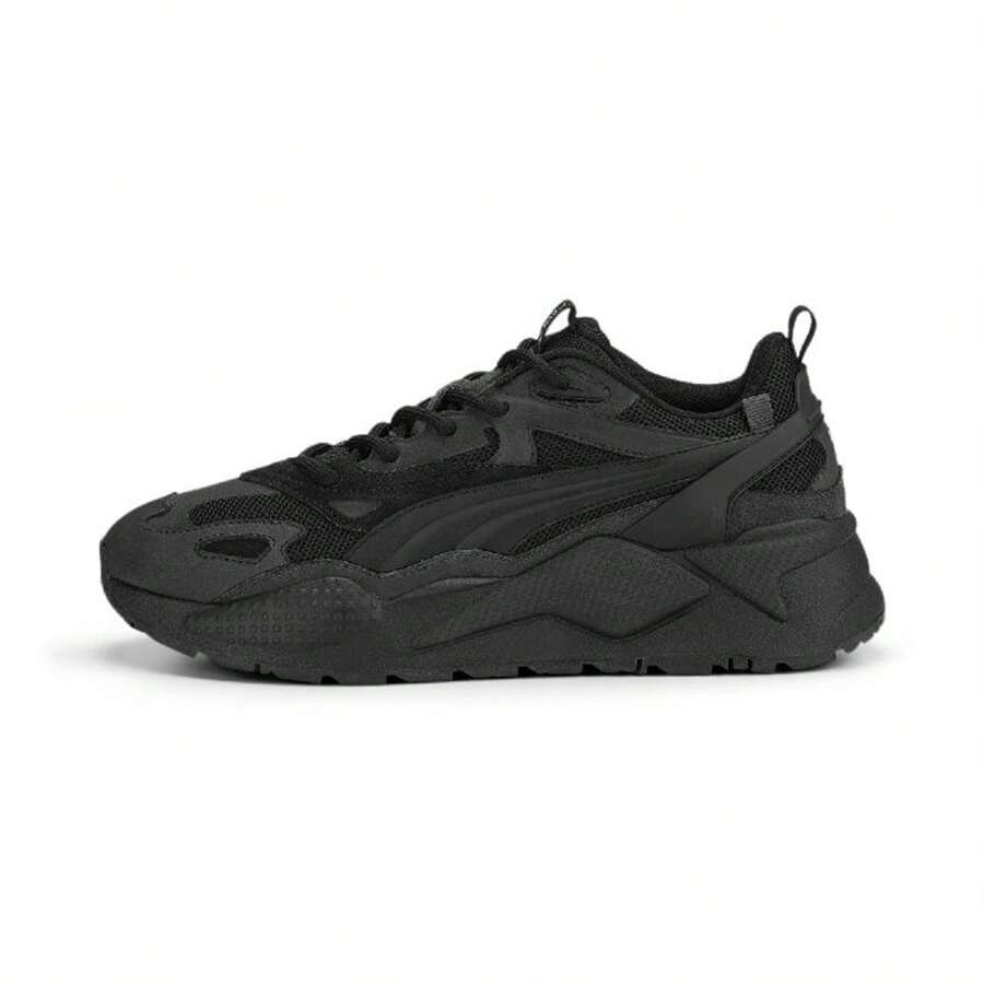 Puma 男鞋女鞋休閒鞋戶外出行運動鞋情侶跑步鞋 390776-01 - 黑色-深灰色 - 查看 1