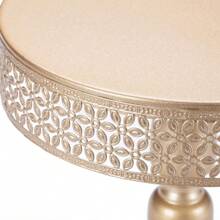 3pcs Of Diameter 8", 10", 12" Cake Stands Set With Lace Trim For Dessert Table, Wedding, Party, Birthday, Baby Shower, Decorations (Light Gold/Cream White/White) - 香檳色 - 查看 7