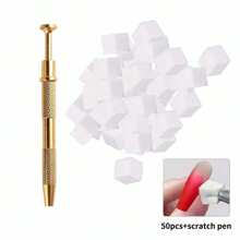 Nail Sponge Metal Grabber  Mini Replaceable Nail Sponges Blocks For Ombre Nail Art Sponges Nail Art Tools For Nail Supplies Nail Accessories