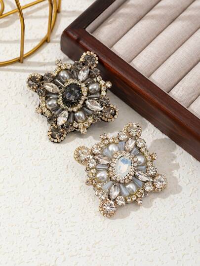 1 pezzo Spilla da balia elegante e di lusso con cristalli, accessorio gioielleria scintillante ottimo regalo per uso quotidiano