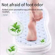 Sweat-Absorbing, Odor-Proof, Breathable Insoles, Unisex, Four-Season Light And Thin Soft Sole, Pain-Proof, Comfortable, Dry And Sweaty Feet For Women Men Sneakers Shoes, Casual Shoes - Baby Blue - View 5