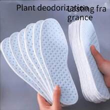 Sweat-Absorbing, Odor-Proof, Breathable Insoles, Unisex, Four-Season Light And Thin Soft Sole, Pain-Proof, Comfortable, Dry And Sweaty Feet For Women Men Sneakers Shoes, Casual Shoes - Baby Blue - View 2