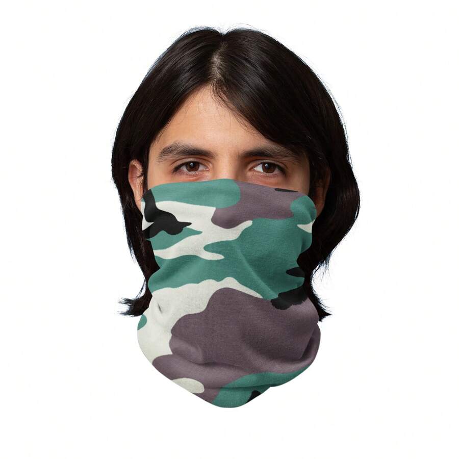 Set Of 12 Balec Face Covering Neck Gaiter Breathable Scarf - Camouflage - View 1