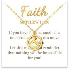 1 件芥菜籽项链，基督教女性礼物，毕业礼物，洗礼励志山项链生日礼物送给女性朋友妈妈奶奶，宗教信仰珠宝 - 彩色 - 查看 18