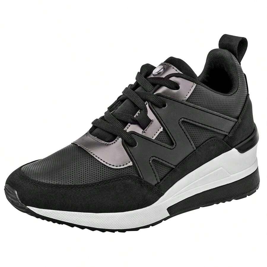 TENIS MUJER TENIS CON PLATAFORMA - Negro - View 1