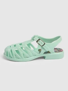 Green Children's Sandals For Girls - 綠色 - 查看 2