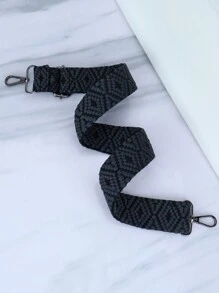 Adjustable Embroidered Strap Handbag, Shoulder Bag, Crossbody Bag, Women's Winter Gift - Black - View 3