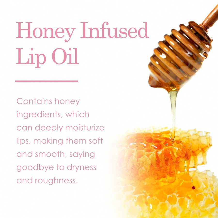 EELHOE Honey Infused Hydrating Lip Oil, Moisturizing Lip Oil For Dry