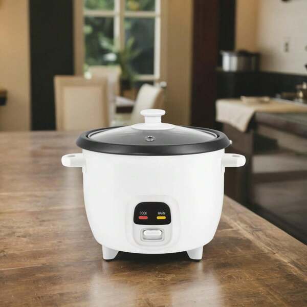 Bonded Granite 6-Cup Rice Cooker With Enhanced Non-Stick Pot
