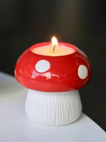 1 件蘑菇形花瓶，创意玻璃蘑菇形家居花瓶，现代风格树脂蘑菇花瓶，大口径装饰花瓶，可爱家居装饰点缀，桌面展示，礼物，可爱小花瓶，桌面化妆刷，办公文具收纳，笔筒，烛台，创意蘑菇饰品，花瓶，花盆，桌面摆饰，花盆 - 彩色 - 查看 3