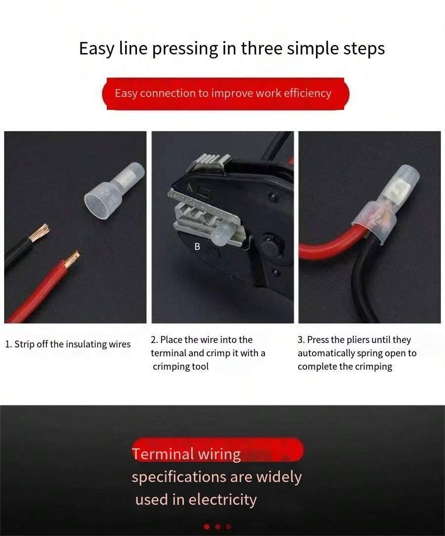 Assorted Nylon Cable End Crimp Terminal, Wire Nut Cap, Wire Quick