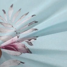 3 件套 100% 涤纶拉绒花卉柔软羽绒被套套装（1 个羽绒被套 + 2 个枕套），不含填充物 - 菲青 - 查看 6