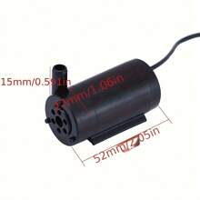 迷你潜水泵 5V 至 12V 水族喷泉微型泵 3L/分钟 水泵替换零件 黑色白色 全新 - 彩色 - 查看 2