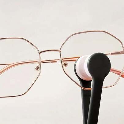 1pc Eyeglasses Cleaning Brush Portable Multifunctional Glasses Fashion Glasses Microfiber Fashion Glasses Wipe Cleaner Tool Accessories,Belt,Glasses, Back To School Supplies