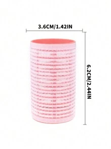 4 Pieces Self-Gripping Hair Rollers Set With 2 Rollers And 2 Hair Clips - Perfect For Creating Different Styles Of Hair - Multicolor - View 7