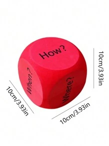 BELLKIDS 4 PCS Spelling Dice, 4 Colors, Roll Dice, Learning Dice, Question Dice, Suitable For , Reading, Home, Party Games