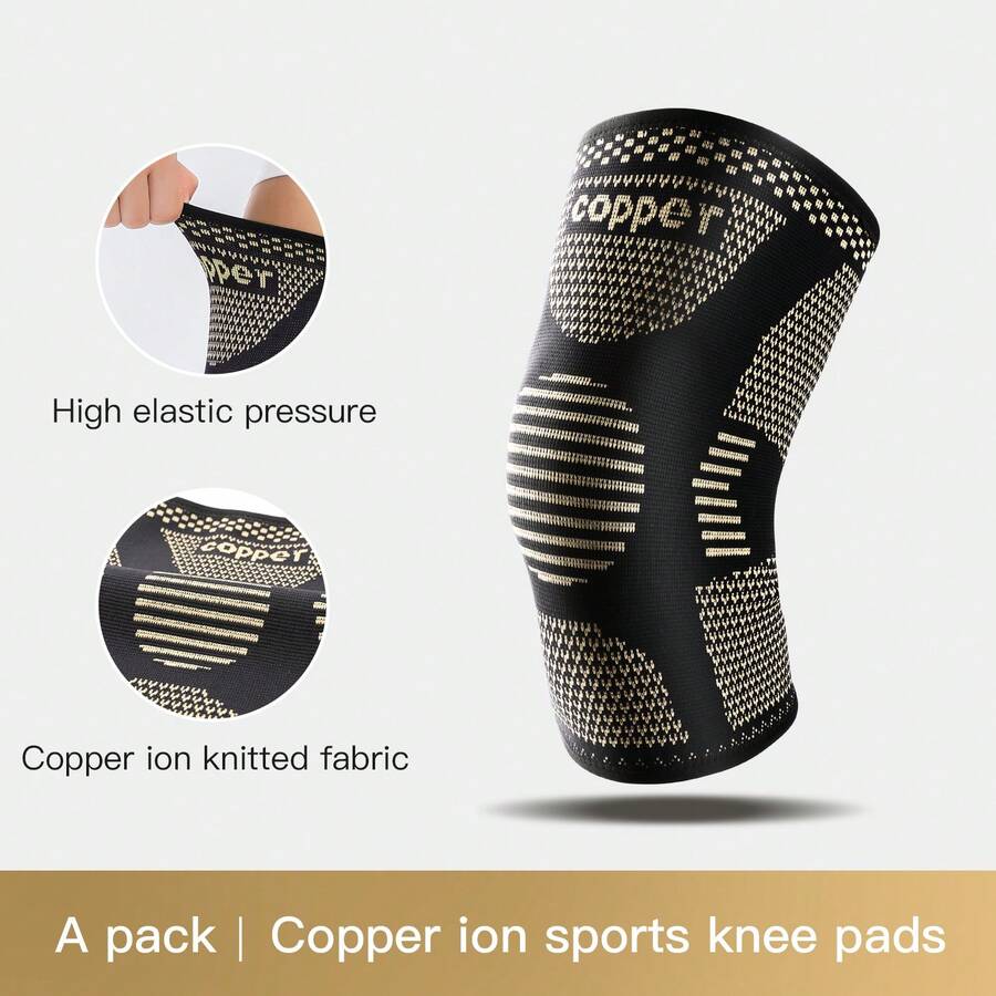 Vilico 1PC Copper Knee Brace For SupportCopper Knee Sleeve Knee