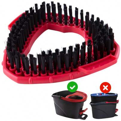 1 Pc Spin Mop Replace Head Base Scrub Mop Brush Head Replacement For O-CEDAR  EasyWring 1 Tank System, Shower Floor Scrubber, Hard Bristle Cleaning Brush For Bathroom Kitchen Wall Tile, Not Fit RinseClean.