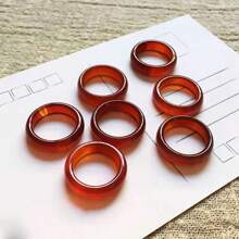 1 件天然水晶玛瑙马达加斯加粉晶，戒指，戒指，优质宝石水晶首饰，时尚女士爱情命运戒指，石英水晶戒指，订婚戒指，送给她一份礼物，适合节日礼物，派对礼物，石英水晶礼物。（附赠：礼品盒）