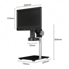 inskam Microscopio digital IPS HD de 10.1", lupa de monedas de 1200X, microscopio electrónico de reparación inalámbrico de 12MP 2.4GHz con control remoto para adultos, microscopio de soldadura micro para reparación de electrónica, cámara de microscopio digital USB, lupa para adultos