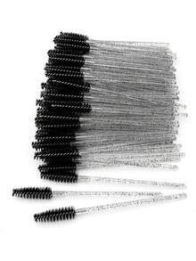 Bộ 200/100/50 cọ chuốt mi dùng một lần đính kim tuyến, cọ chuốt mascara dùng một lần, cọ chuốt mascara cho nối mi. - Nhiều màu - Xem 1