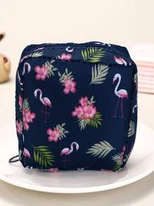 1 pièce Sac de rangement de voyage à la mode multifonctionnel - parfait pour les articles de toilette, les serviettes hygiéniques, les cosmétiques - pratique et multifonctionnel