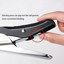 Stapler (12 Stapler), No Stapler, Book 20 Sheets Of Paper, Office Stapler, Student Stapler, Data Organizing Stapler - Multicolor - View 3