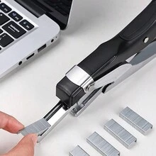 Stapler (12 Stapler), No Stapler, Book 20 Sheets Of Paper, Office Stapler, Student Stapler, Data Organizing Stapler - Multicolor - View 4