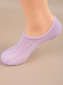 10 Pairs Women Thin Casual Summer Boat Socks, No Show Socks, Breathable Non-Slip Hidden Short Socks, Fashionable Multi-Color - Multicolor - View 5