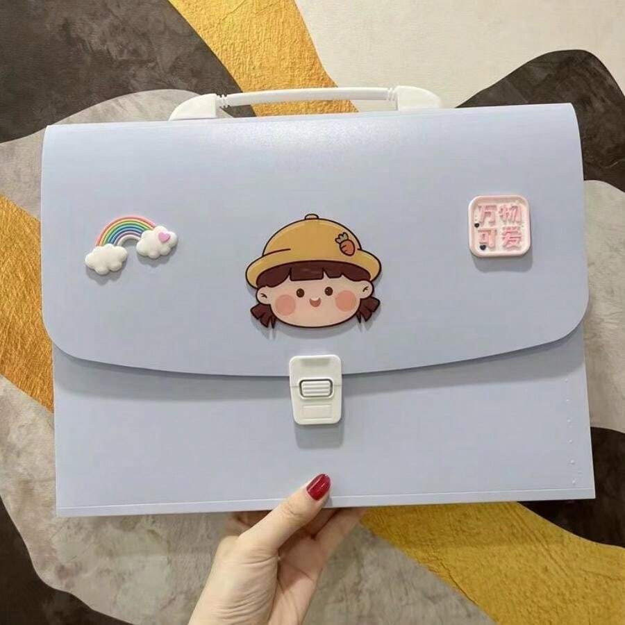 Accordion Report File Folder Organizer Bag Documents & Exam Papers