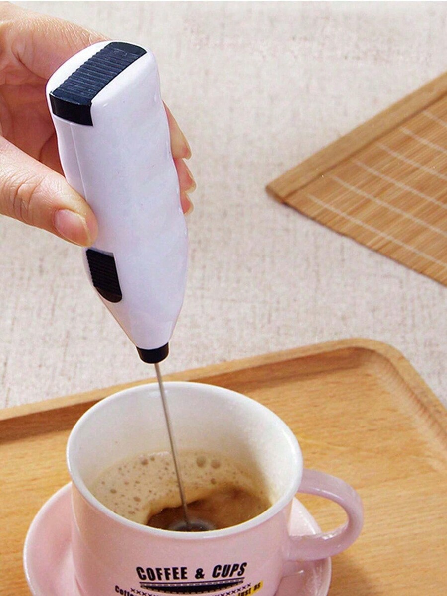 1pc Mini Electric Stainless Steel Automatic Blender Suitable For Milk Frothing, Coffee