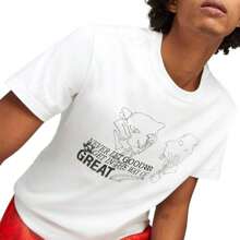 Puma New Era Graphic Crew Neck Short Sleeve T-Shirt - Default - View 3