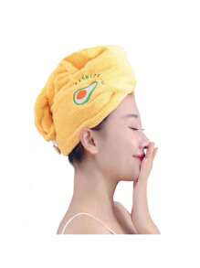 1PC/5pcs Rapid Drying Towel For Women, Coral Fleece Women Hair Towel Set, Soft Dry Hair Towel With Embroidery, Super Absorbent Hair Wrap Microfiber Hair Towel Wrap Home Bathroom Decor Back To School Hair Bonnet Shower Towels For Beauty Salon, Hotel Sports,Home Essentials, Towel, Skin Care - Multicolor - View 4