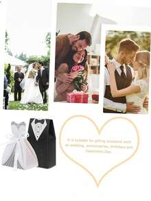 34 chiếc (17 chiếc váy cưới + 17 chiếc vest) Hộp quà váy cưới Tuxedo cô dâu và chú rể Túi đựng quà cưới Hộp quà kẹo sô cô la sáng tạo cổ điển đám cưới số lượng lớn với ruy băng cho tiệc sinh nhật tiệc cô dâu trang trí khách dự tiệc vật dụng tiệc cưới ruy băng ủng hộ hộp kẹo hộp quà trang trí bàn - Nhiều màu - Xem 5