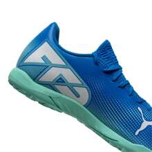 Puma Men's Football Shoes FUTURE 7 PLAYTT Spikes Low-Top Artificial Turf Lightweight Broken Nails Football Shoes 107943-01 - Super Blue-mint Green-white - View 6