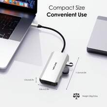 USB C Laptop Docking Station Quad Monitor, 7-IN-1 Multiport USB C Hub With Dual 4K HDMI, 4K DP, VGA, 3xUSB2.0,Compatible With /Windows/Chrome OS/Linux/Android