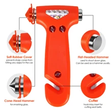 1/2pcs 2-In-1 Hammer Multi-Functional Car Rescue Hammer Escape Hammer Window Breaker