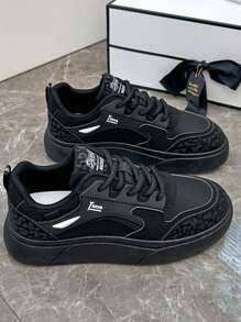 2024 Autumn/Winter INS Platform Chunky Sneakers, Wine Red & Black Short Boots, Casual Shoes For Women, Student Flat Motorcycle Boots