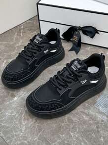 2024 Autumn/Winter INS Platform Chunky Sneakers, Wine Red & Black Short Boots, Casual Shoes For Women, Student Flat Motorcycle Boots