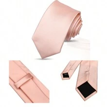 Set de corbata, pañuelo de bolsillo, gemelos y corbatín para hombre, corbatas de poliéster de rayas sólidas para todas las estaciones, fiestas y celebraciones, casual