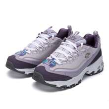 Skechers 女士厚底休闲运动鞋，泰迪熊和熊猫印花，建议订购小 0.5 码（欧码 37 及以上），款式 13143-LAV - 薰衣草色 - 查看 2