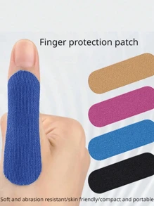 12pcs/6pcs/4pcs Pre-Cut Elastic Thumb Tape, Sports Support Bandage, Kinesiology Tape, Thumb Protector, Great For Basketball, Volleyball, Bowling, Workout And Other Sports Activities - Multicolor - View 6