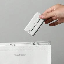 旅行用牙线棒分配器，配有 10 支牙线器、双线设计、薄荷味、牙线棒牙签盒，是旅行理想的口腔护理工具。 - 白色 - 查看 4