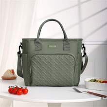 Sac isotherme portable pour le déjeuner, sac de rangement alimentaire grande capacité, boîte à lunch réutilisable, sac fourre-tout étanche et antitaches, avec bandoulière ajustable, pour le bureau, le travail, l'école, le pique-nique, la plage, sac isotherme étanche et congélable, sacs de rangement pour l'école, sacs de rangement pour enseignants, sacs de rangement pour la classe, sacs boîte à lunch pour femme, fournitures scolaires