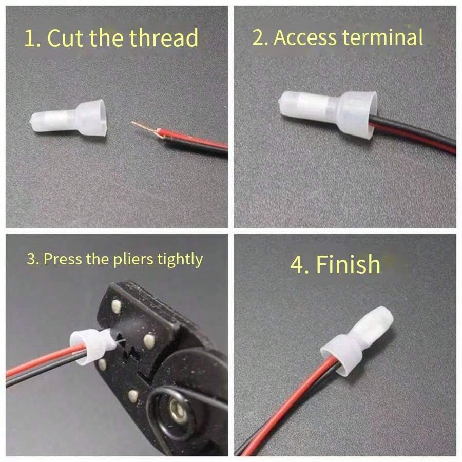 Assorted Nylon Cable End Crimp Terminal, Wire Nut Cap, Wire Quick