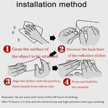 5x300cm/1.96x118inch, Car Reflective Tape, Night Warning Decorative Sticker, Reflective Protection Tape, Car And Motorcycle Riding Sticker