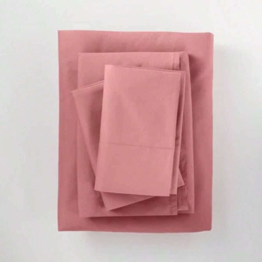 Washed Supima Percale Solid Sheet Set Casaluna SHEIN South Africa