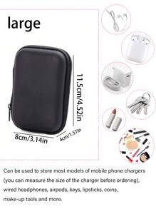 1 个迷你耳机收纳袋或大型数码收纳袋，大型收纳袋可收纳大多数充电器以及各种小型数码产品、口红 - 彩色 - 查看 3