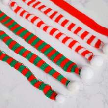 1 件迷你圣诞针织围巾，多风格针织围巾，小鸭形颈部保暖装饰，圣诞礼物 - 彩色 - 查看 12