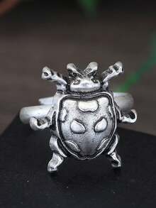 GuoShuang 5pcs Adjustable Animal Insect Rings Gothic Dragonfly Butterfly Moth Rings